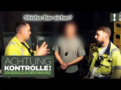 Shisha Bar Sicher Fluchtwege Versperrt Kabel Eins Achtung