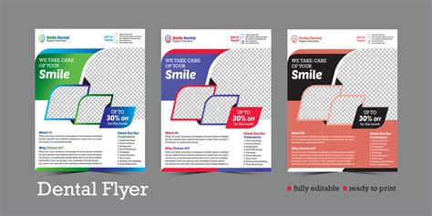 Dental Dentist Clinic Flyer Poster Banner Template 27625472 Vector Art