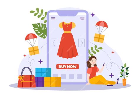 Premium Vector Mobile Ecommerce Illustration Of Smart Phone Of Online