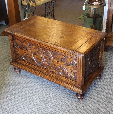 Bargain John's Antiques | Antique Oak Carved Blanket Chest - Bargain ...