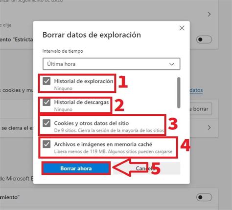 C Mo Borrar Cookies Y Cach En Microsoft Edge