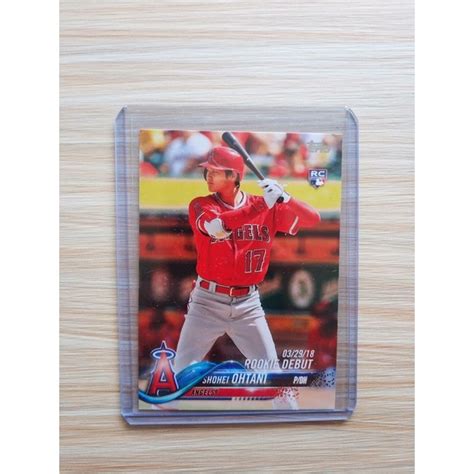 品相極佳可拼鑑定！大谷翔平 Shohei Ohtani Topps Update Us285 Rc Rookie 新人卡 蝦皮購物