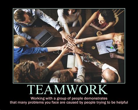 Demotivational Teamwork Posters