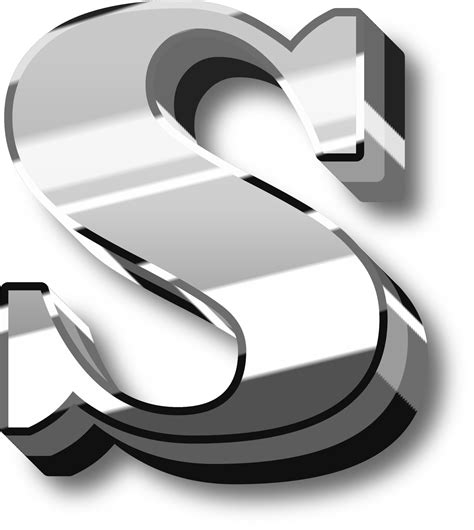 Silver Alphabet Letter And Number 43543394 Png