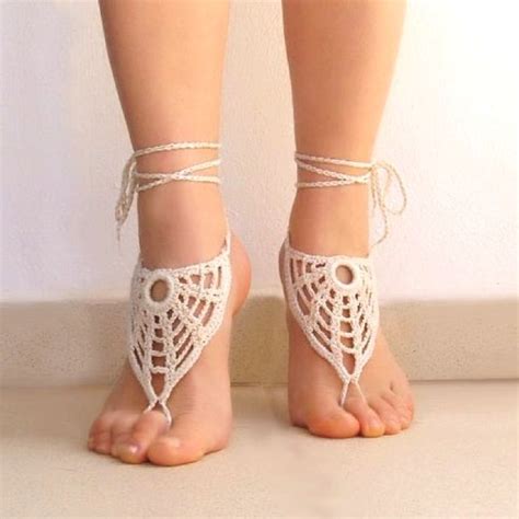 Crochet Foot Jewelry Bridal Barefoot Sandals Bottomless Sandals Artofit