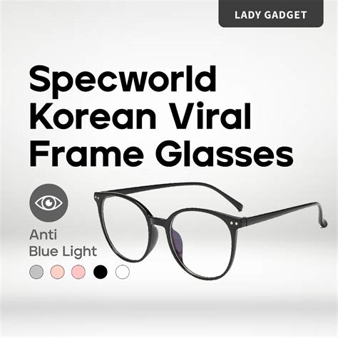 Specworld Korean Viral Frame Glasses Cermin Mata Spek Spec Anti Blue