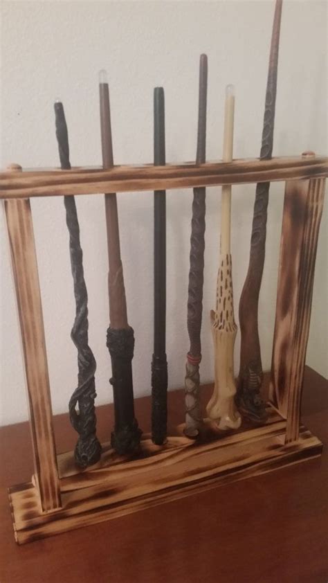 Harry Potter Wand Display Magic Wand Holder By Mysticmosswoods Wand