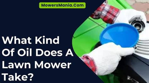 What Kind Of Oil Does A Lawn Mower Take MowersMania