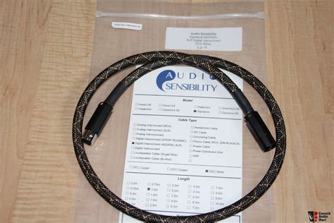 Audio Sensibility Signature OCC Silver AES EBU XLR Digital Cable For