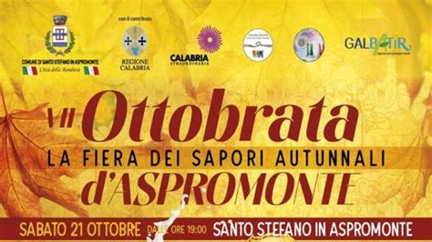 Ottobrata Fiera Dei Sapori Autunnali D Aspromonte Turismo Reggio