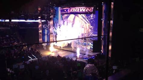 Wwe Opening Pyro Smackdown 10 15 12 Live Youtube