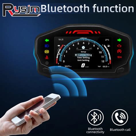 V Universal Motorcycle Lcd Digital Speedometer Tft Screen Motorcycle