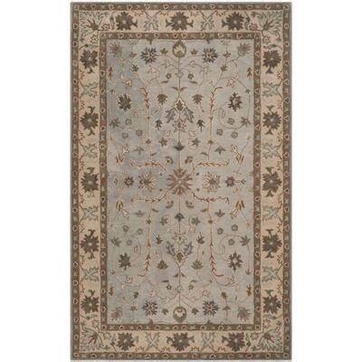 Safavieh Heritage Green Beige Ft X Ft Floral Border Area Rug