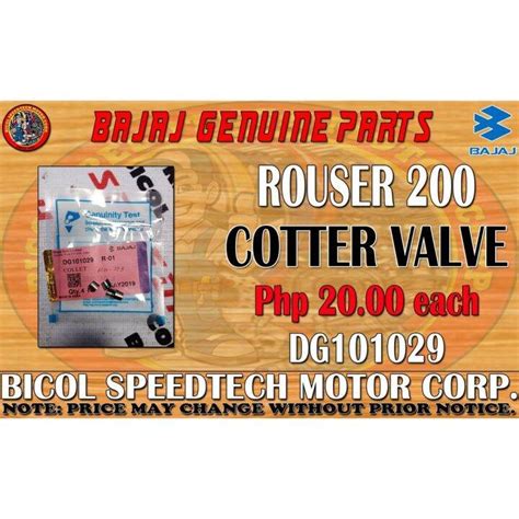 Rouser Cotter Valve Kmc Genuine Dg Lazada Ph