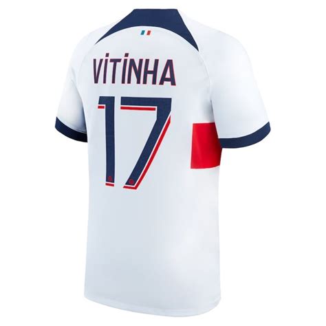 Maglia PSG Away 2023 2024 Vitinha Calcio A Piedi Professionista