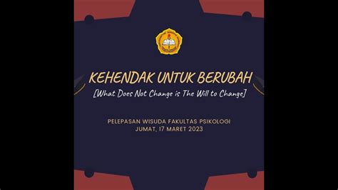 GLADI RESIK PELEPASAN WISUDA FAK PSIKOLOGI YouTube