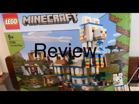 Lego Minecraft Set 21188 The Llama Village Review YouTube