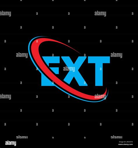 Ext Logo Ext Letter Ext Letter Logo Design Initials Ext Logo Linked