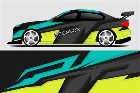 Premium Vector | Vector sports car wrap design 