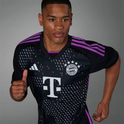 Adidas Men S Soccer FC Bayern 23 24 Away Authentic Jersey Black Adidas US