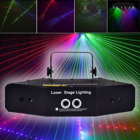 Led Rgb Stage Lights Sound Activated Laser Beam Light Dmx 512 For Ktv Disco Party Club Bar