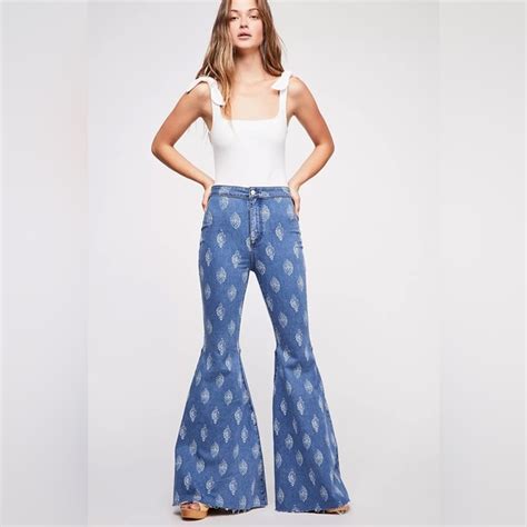 We The Free Jeans Nwt We The Free People Just Float On Flare Bell