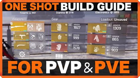 The Division ONE SHOT SNIPER MP7 BUILD GUIDE FOR PVP AND PVE