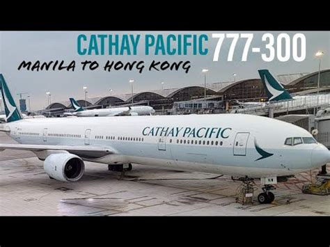 Trip Report Cathay Pacific Manila To Hong Kong Economy Class YouTube