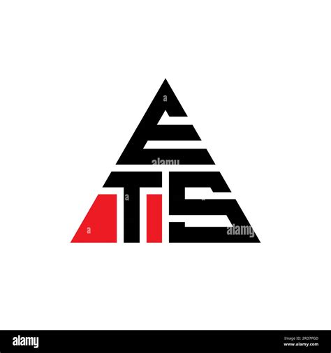 Ets Triangle Letter Logo Design With Triangle Shape Ets Triangle Logo