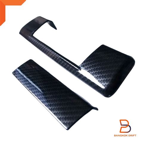 CARBON FIBER BLACK TAILGATE HANDLE COVER INSERT FOR ISUZU D MAX DMAX 20