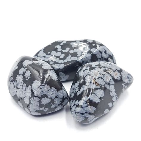 Extra Large Snowflake Obsidian Tumbled Stones