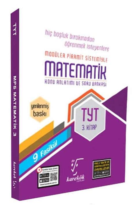 Karekök Yayınları TYT Matematik Konu Anlatımı ve Soru Bankası 3 Kitap