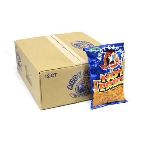 Andy Capp Hot Fries 3oz 85g 12ct