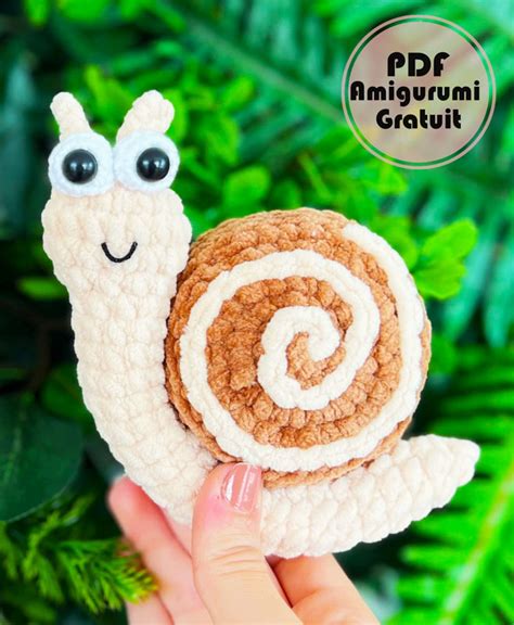 Escargot en peluche au Crochet Tuto Français