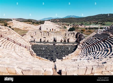 Patara. Ruins of the ancient Lycian city Patara, Ancient city entrance ...