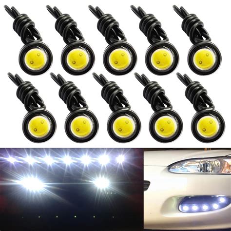 Carro LED Eagle Eye Fog Light Diurno Em Execu O DRL Backup Motor