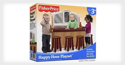 Photoshopped Fisher-Price 'Happy Hour Playset' Fools Parents