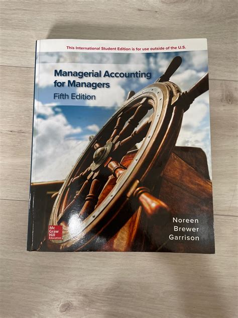 Managerial Accounting For Managers Fifth Edition Hobbies Toys