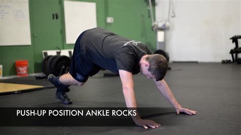 Push Up Position Ankle Rocks Youtube