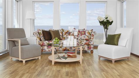 Parquet Tarkett Pure Oak Nature TreS 3 Strip Brushed Proteco