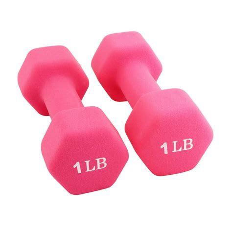 Portzon Set Of 2 Neoprene Dumbbell Hand Weights Anti Slip Anti Roll