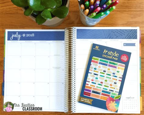 Erin Condren Teacher Planner 2018 2019 Mrs Beatties Classroom