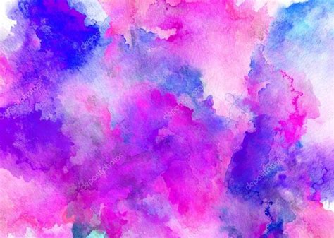 Ink Puprle Watercolor Full Background Stock Photo Affiliate