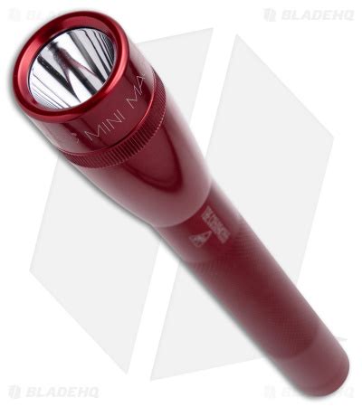 Mag Lite Mini Maglite 2 AA Cell LED Flashlight Red Blade HQ