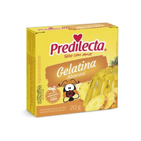 Gelatina Pó Abacaxi Smilingüido Predilecta Caixa 20g Nosso Pão