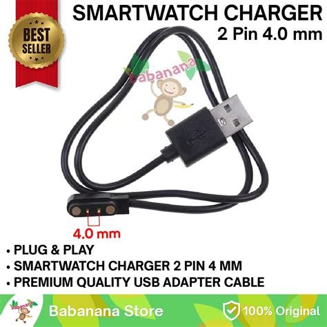 Jual Kabel Charger 2 Pin 4mm Magnetic Blender Smart Watch Smartband