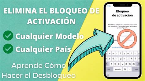 C Mo Eliminar El Bloqueo De Activaci N Actualizado Sirve Youtube