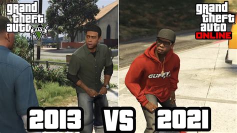 Lamar Roasts Franklin 2013 Vs 2021 Gta 5 Youtube