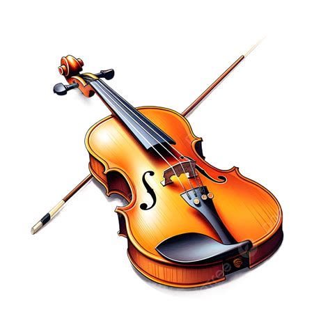 Violin Musical Instrument Clip Art Violin And Bow Png Png Download