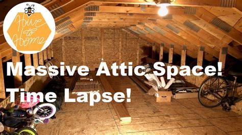 Massive Garage Attic Storage Space Time Lapse Youtube